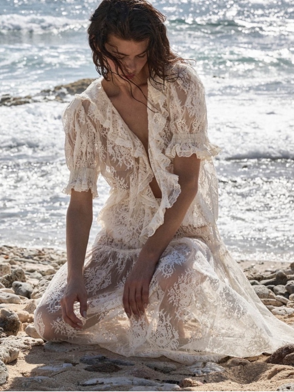 Doen Henri Top in Sea Salt - Picture 2 of 7